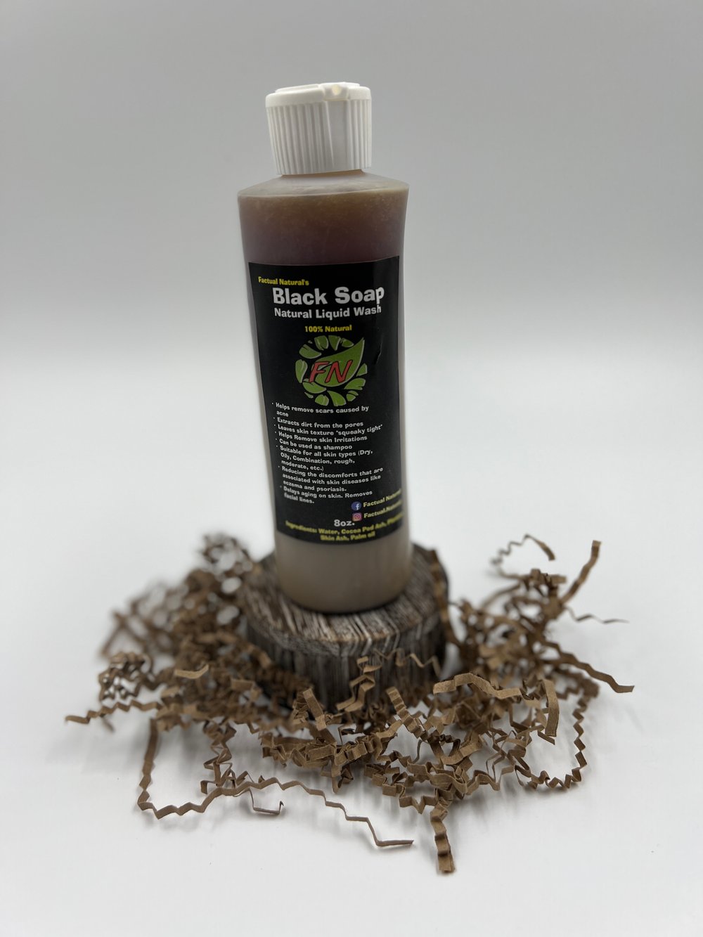 Image of Natural African black soap Liquid 