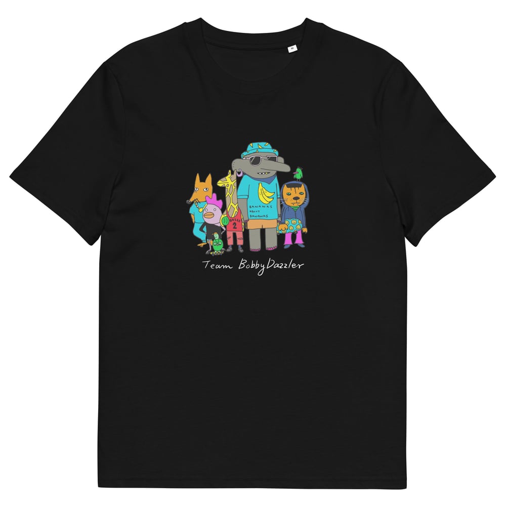 Image of Unisex Organic T-Shirt team Bobby_Black