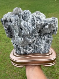 Image 5 of Green and Purple Fluorite with Calcite specimen #445