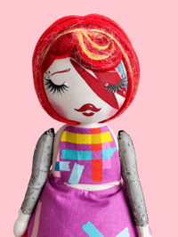 Image 1 of BOWIE INSPIRED MEDIUM ART DOLL 1