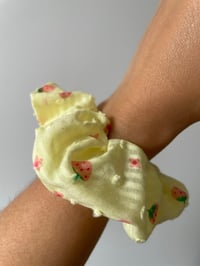 Image 2 of Strawberry Yellow Scrunchie