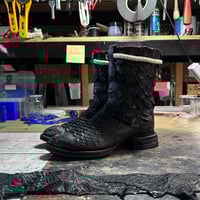 Image 1 of Distressed Python Boots