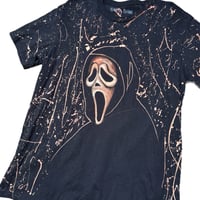 Image 2 of “GHOSTFACE #4” Custom Bleach Painted T-Shirt LARGE