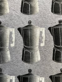 Image 4 of 'Coffee Time' Custom Blockprinted V-Neck (L Oneshot)