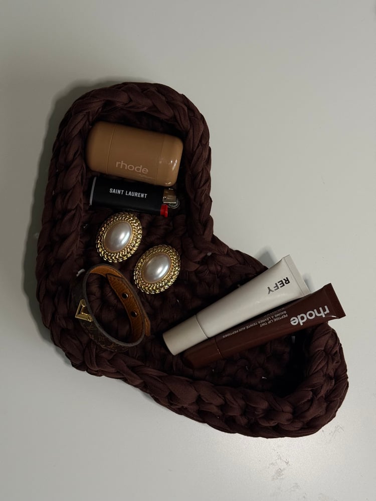 Image of Brown heart trinket dish