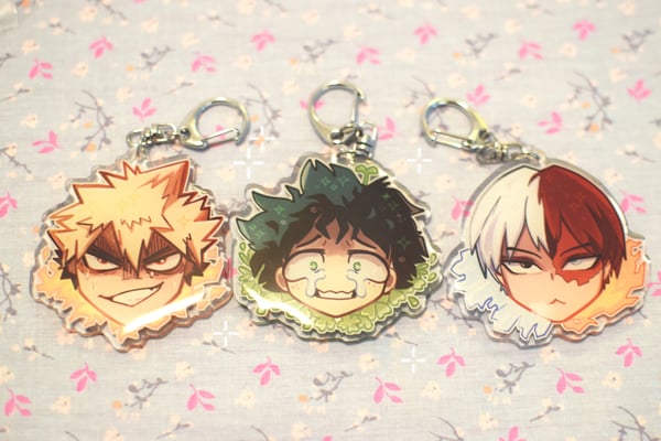 Image of (retiring) bnha 2.5in charms