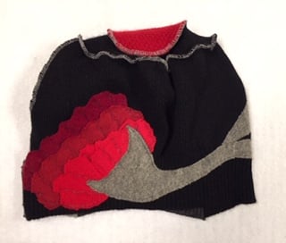Image of Signature Pressed Poppy Hat (100% Repurposed Cashmere) Pick a Color