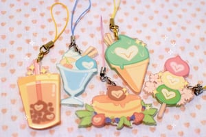 Image of SALE owl reaper bean café 2in charms