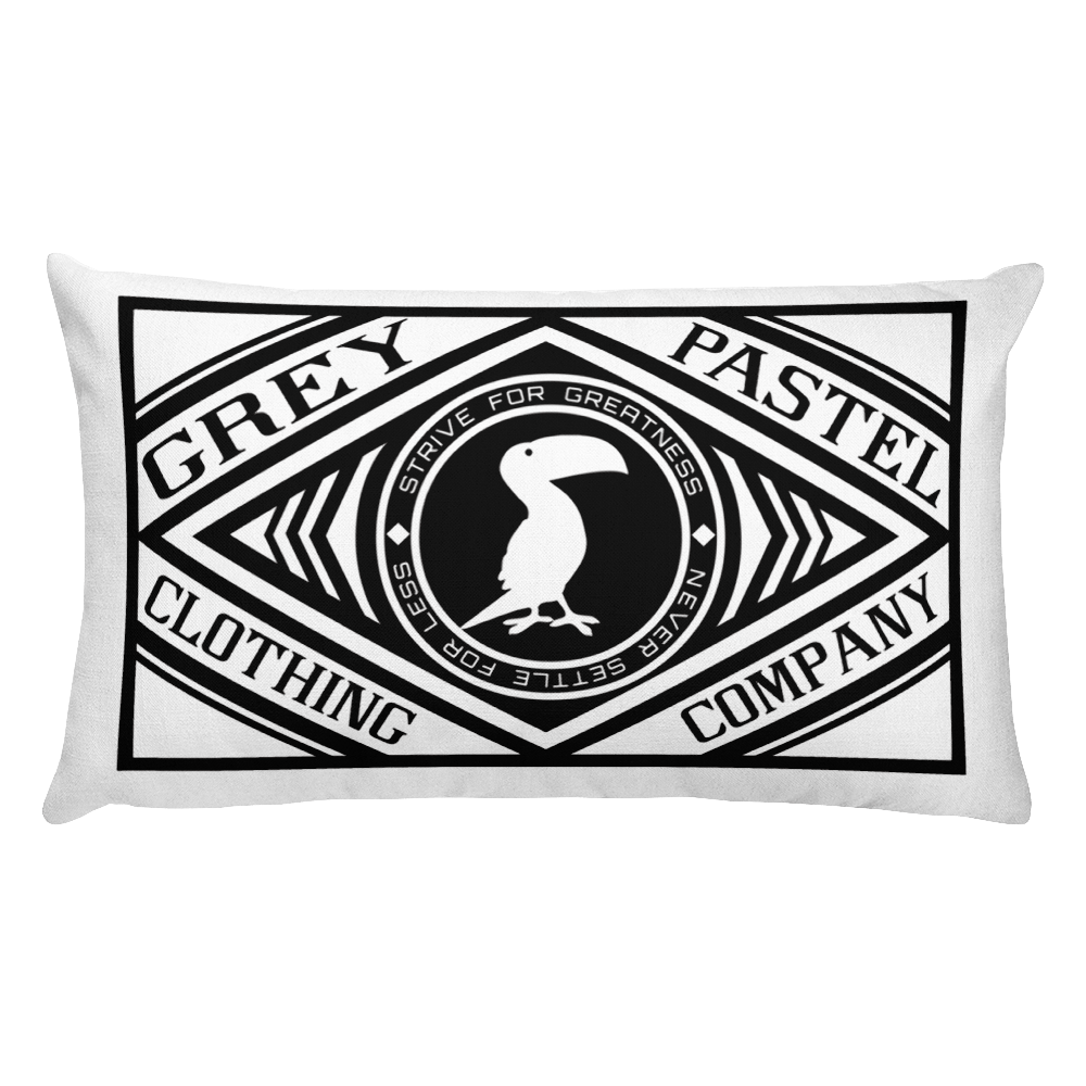 Grey Pastel "Never Settle" Flip Pillow