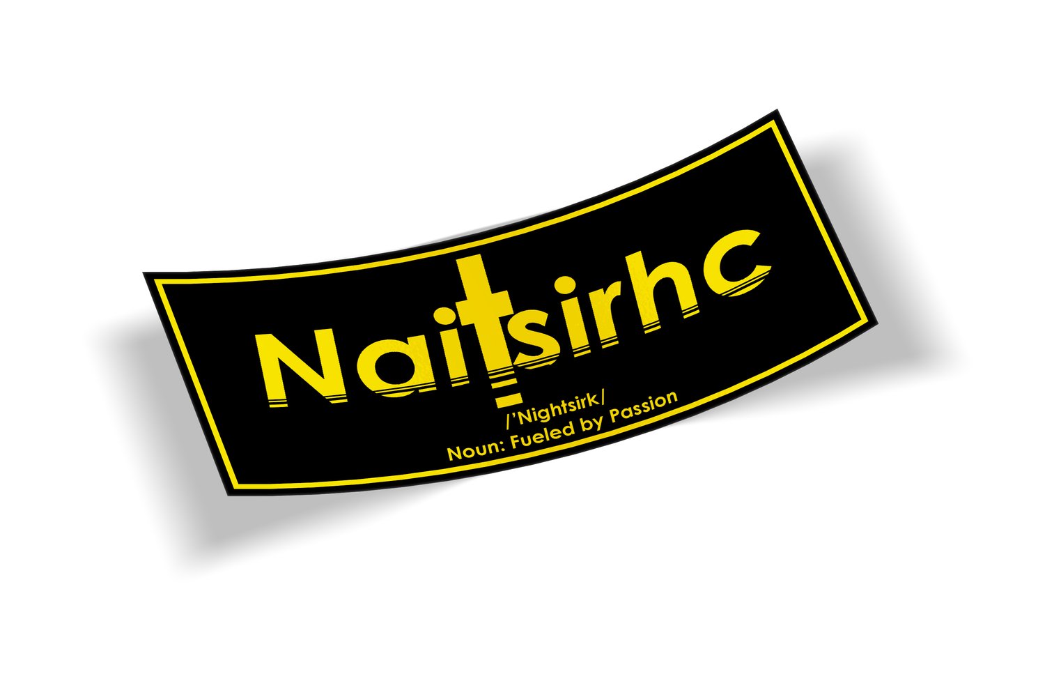 Image of Naitsirhc Slap V1 Black with Yellow
