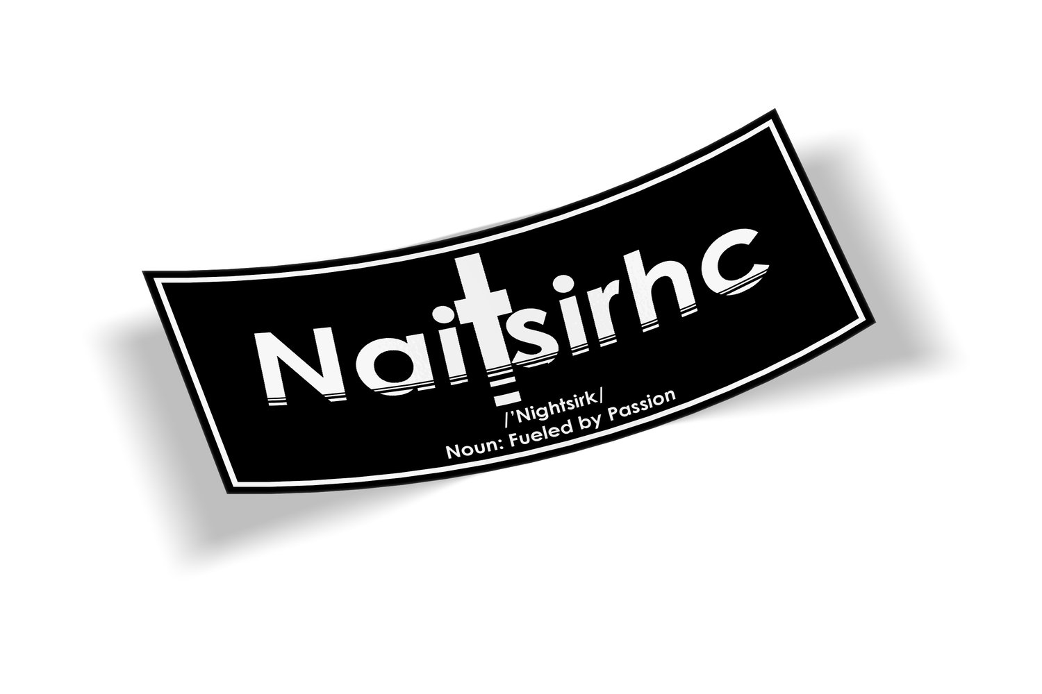 Image of Naitsirhc V1 Slap Black with White