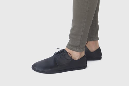 Image of Plain Toe Derby in Matte Black