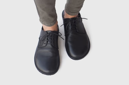 Image of Plain Toe Derby in Matte Black
