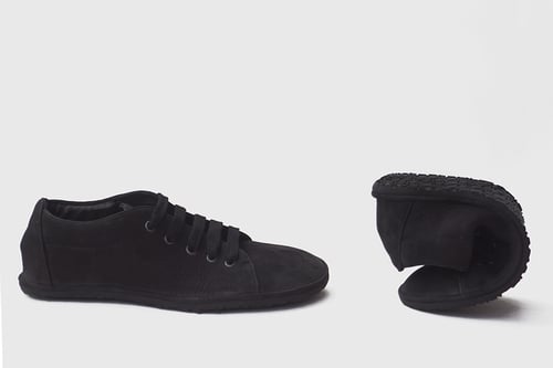 Image of Barefoot sneakers in Black Nubuck