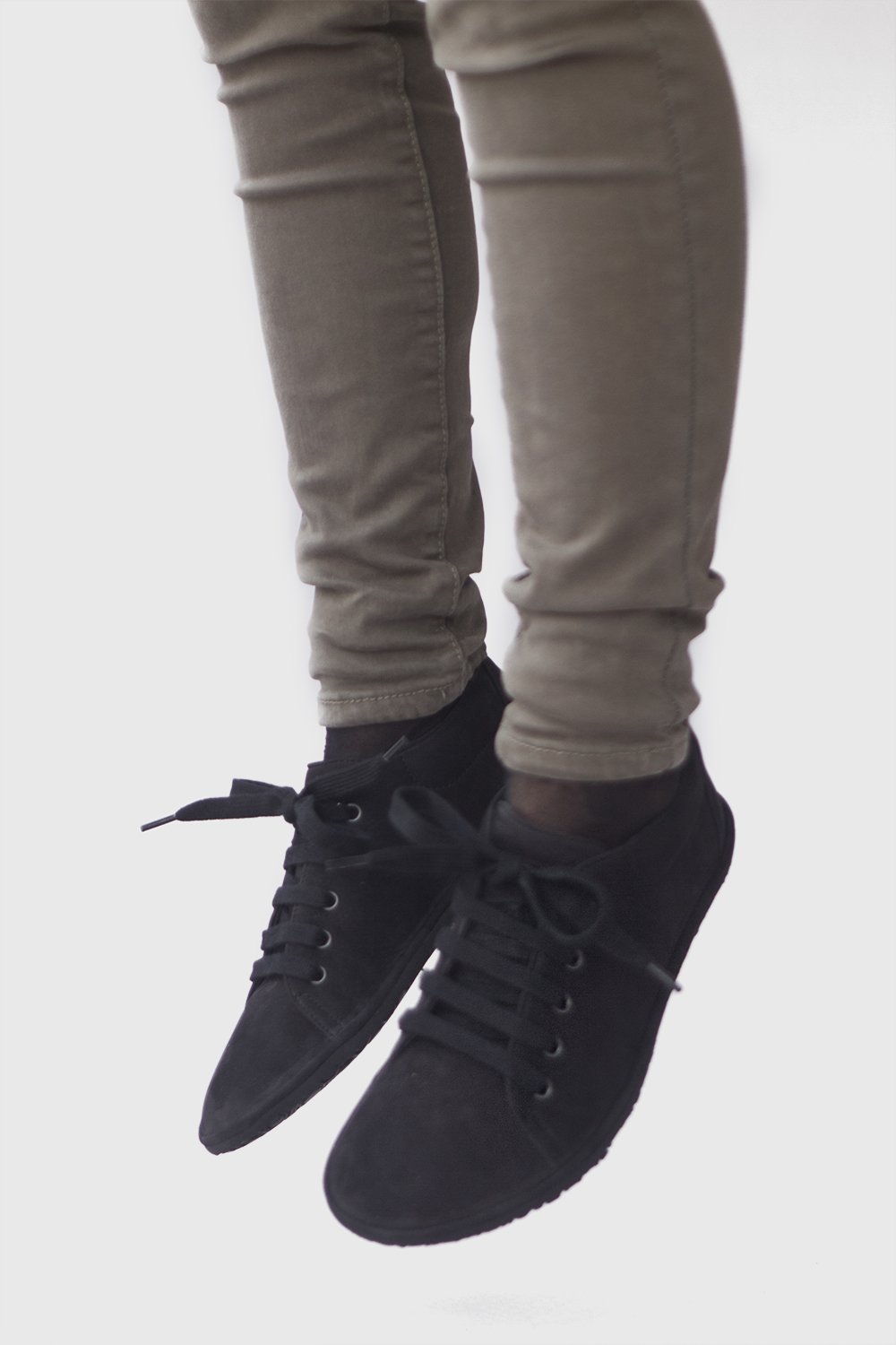 Image of Barefoot sneakers in Black Nubuck