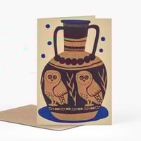 Image 1 of Owl Pot Card