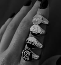 Image 3 of Custom Old English Signet Ring