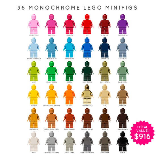 lego monochrome minifigures