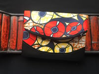 Image 5 of Designs By IvoryB Fanny Pack Red Yellow Ankara African Print 