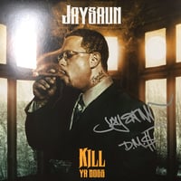 Image 4 of JAYSAUN "KILL YA BOSS" LP Vinyl (transparent blue colored)