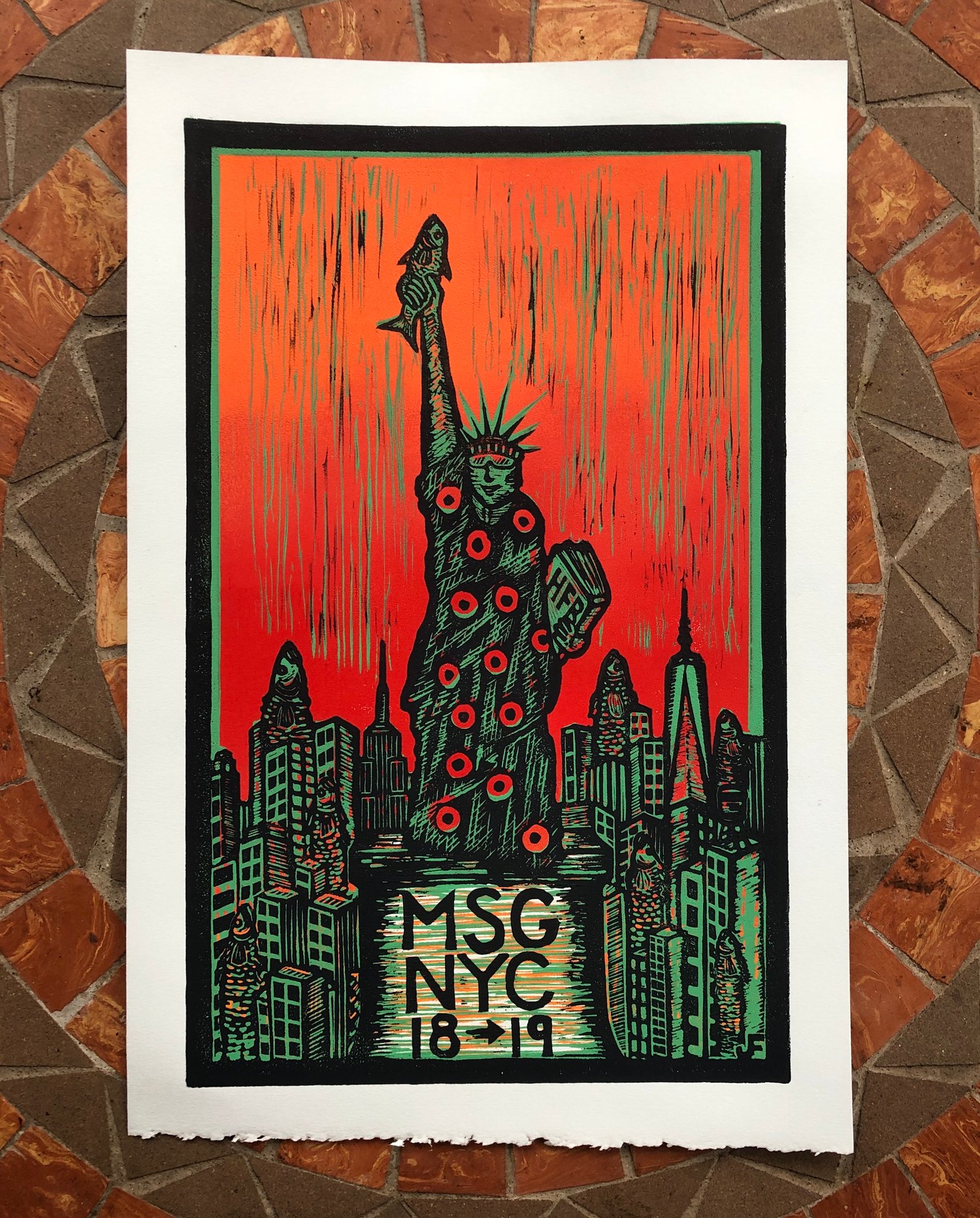 Image of New Year’s run prints