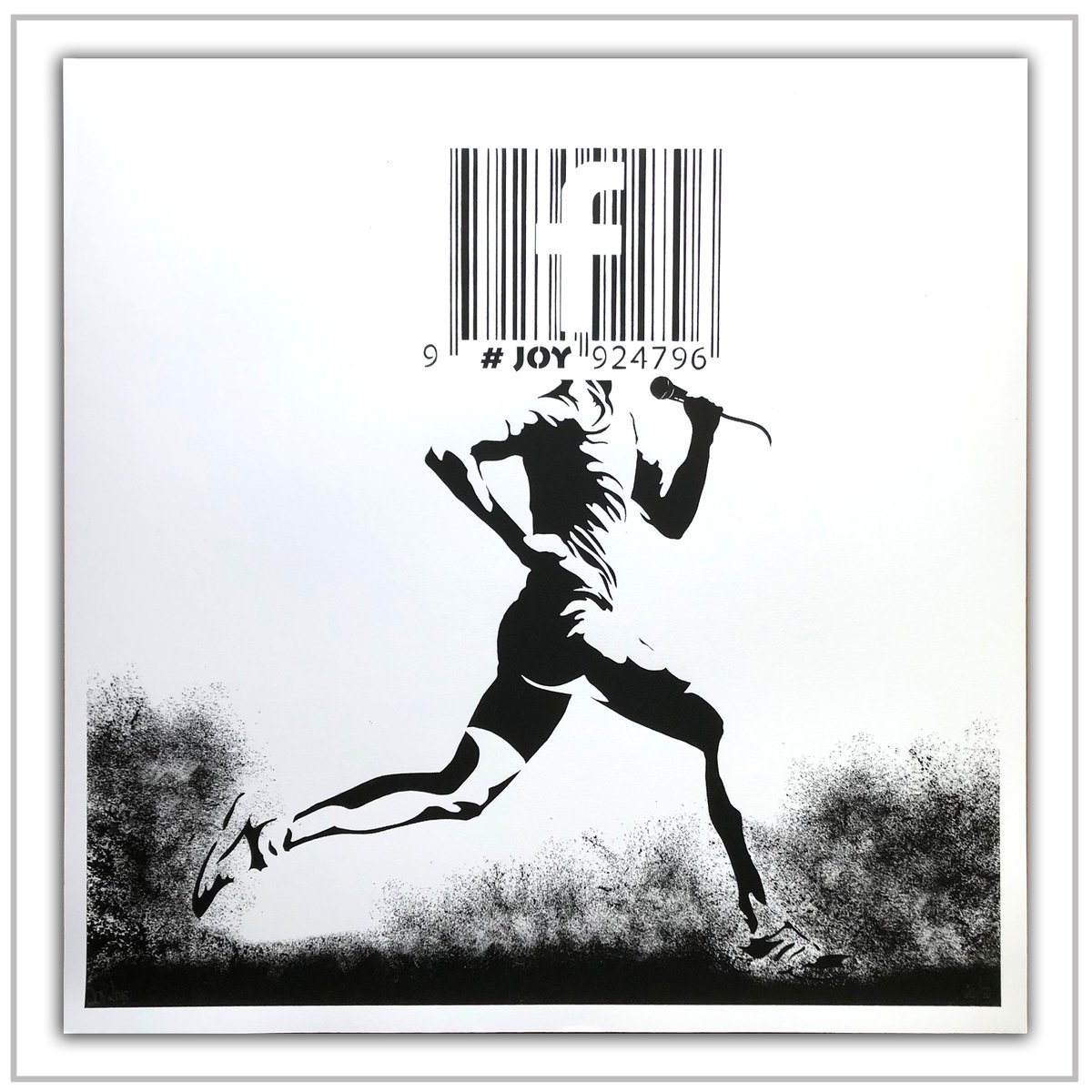 Image of THE BARCODE RUNNER - HVIT 