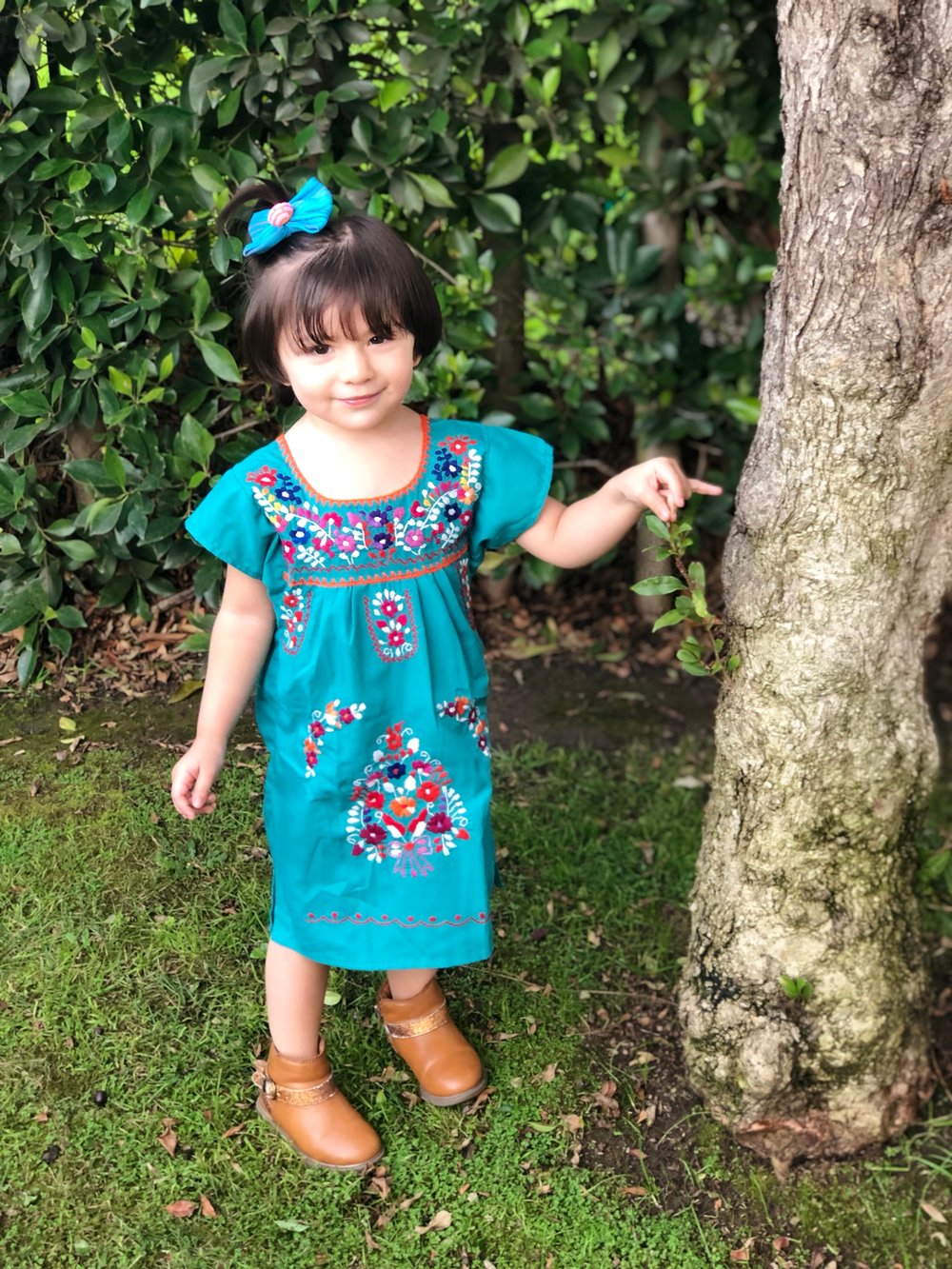 Blue Mexican Girl Dress