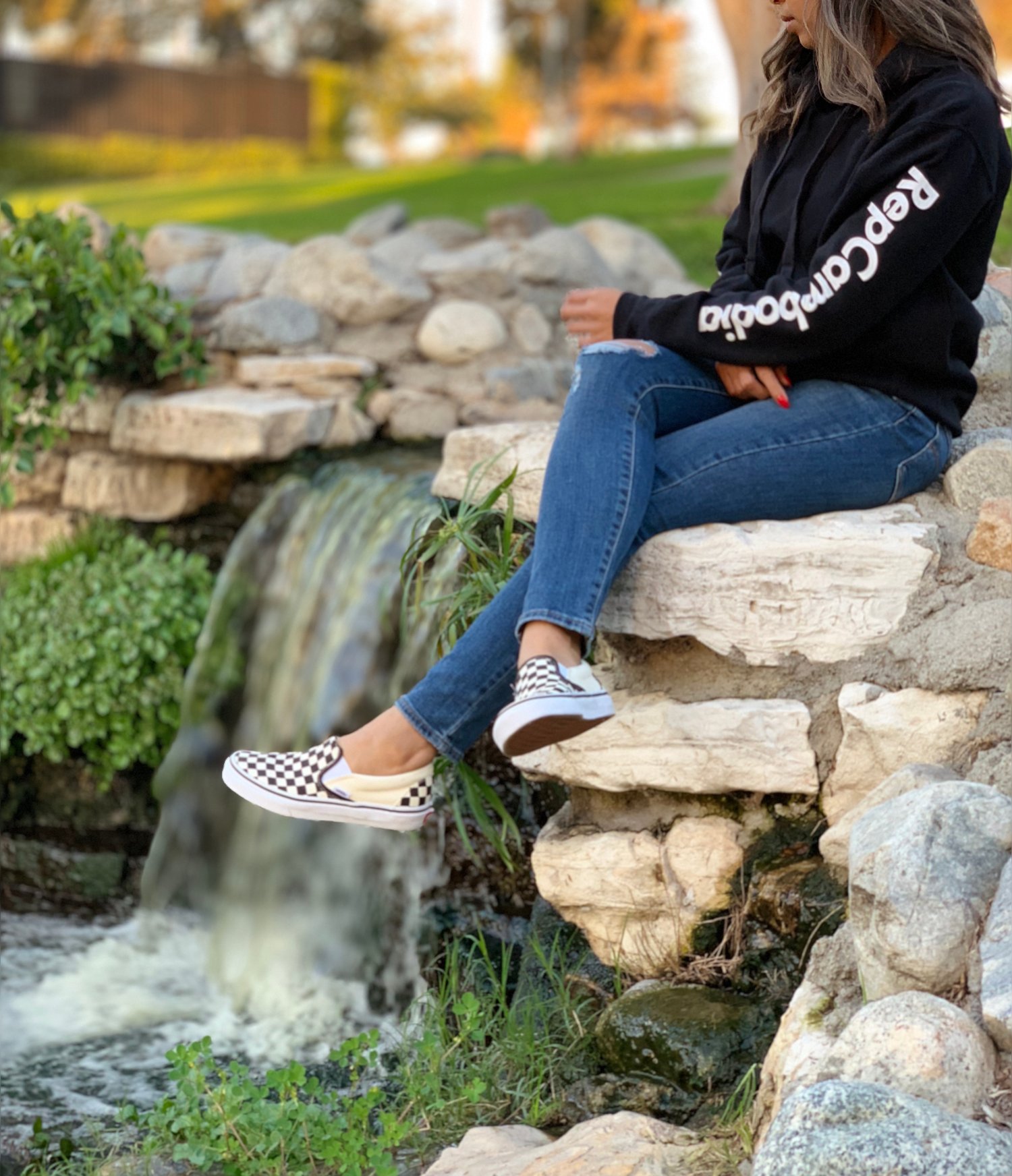 Image of RepCambodia Sleeve Print Hoodie