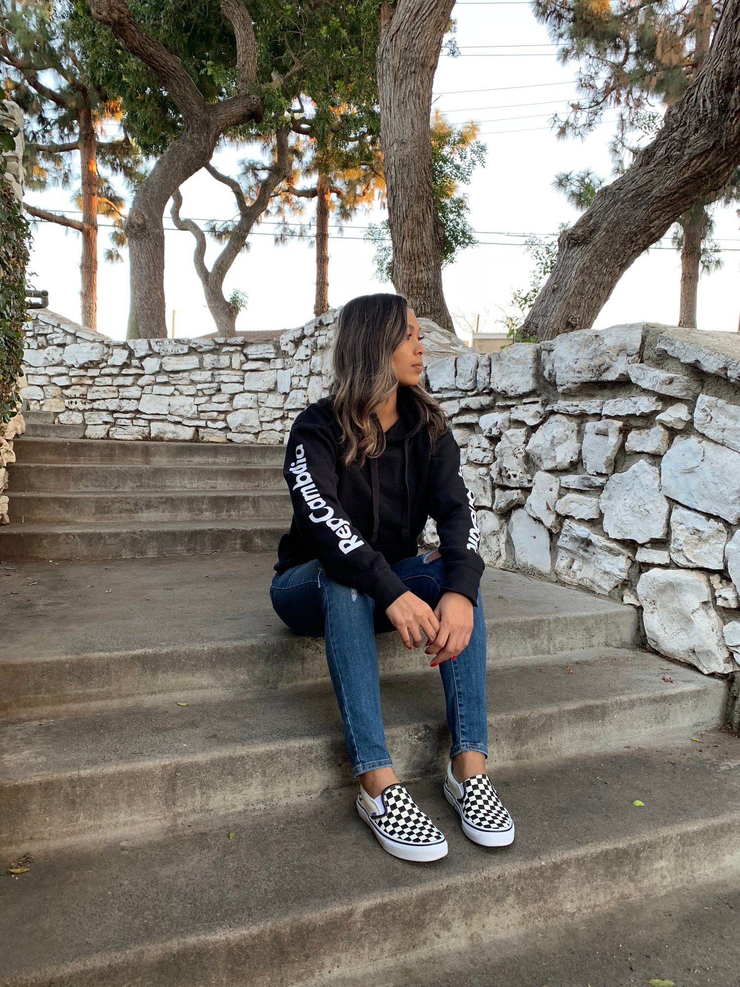 Image of RepCambodia Sleeve Print Hoodie