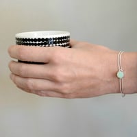 Image 3 of Bracelet Bleu Caraïbe en Argent "CAB"