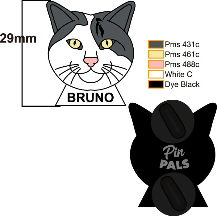 Image of Bruno Charity Soft Enamel Pin