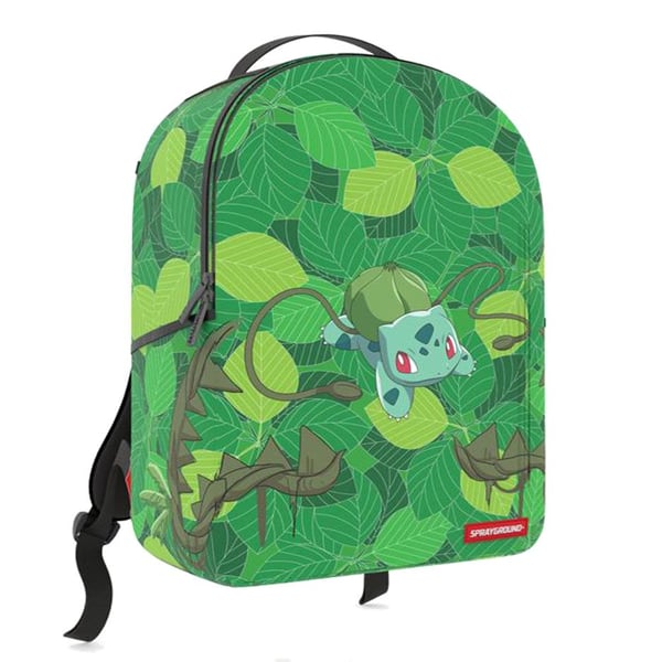 Image of Sprayground Pokémon Bulbasaur Unisex Synthetic Fabric Green Backpack
