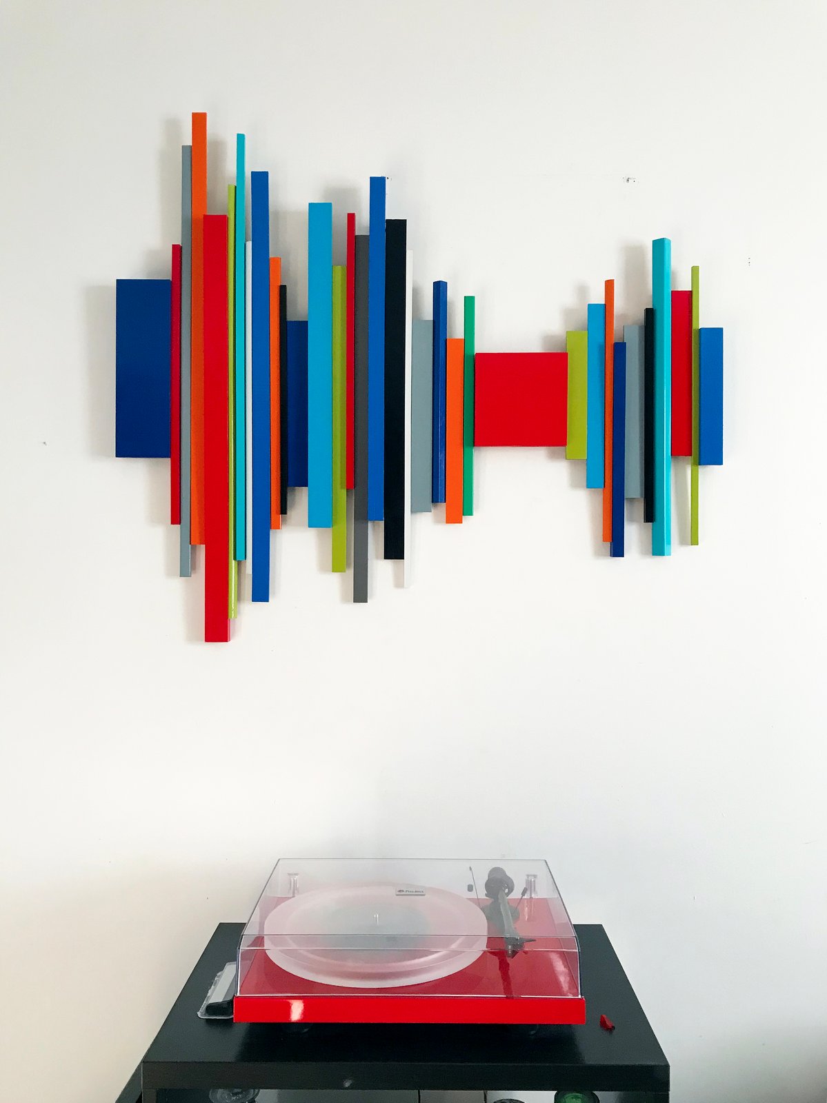 'SOUNDWAVE NO 18.03' | Wood Wall Decor | Wall Sculpture | Modern Wall