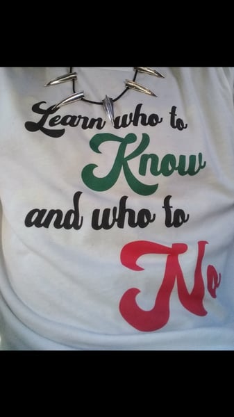 Image of Learn who to know and who to No 