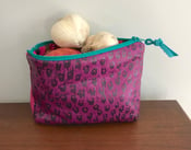 Image of Fucshia, pink and green pouch