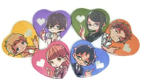 Image 2 of WOTAKOI Foil Heart button pins