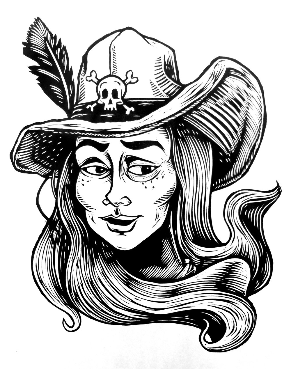 Bonny the Pirate T-shirt (B2) **FREE SHIPPING**