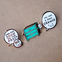 Image 2 of DRAWER enamel pins