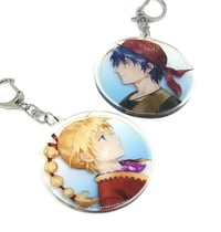 Image 1 of Chrono Cross: Serge and Kid Acrylic charm