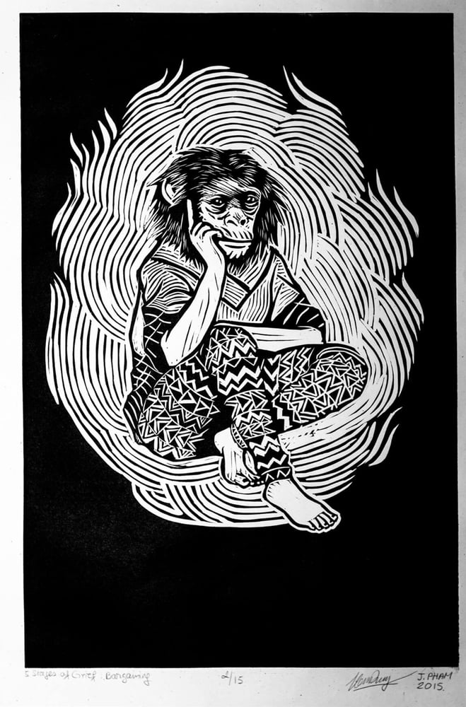 Five Stages Of Grief Bargaining Phamtastic Cat