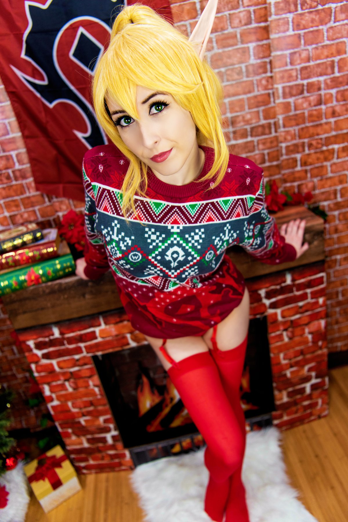 Holiday Blood Elf Set Erotic Neko