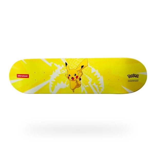 Image of SPRAYGROUND Pokemon PIKACHU Graphic Skateboard Deck