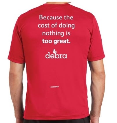 Image of TEAM DEBRA Athletic Training T-Shirt (short sleeve)