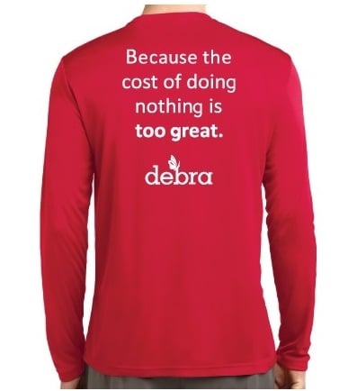 Image of TEAM DEBRA Athletic Training T-Shirt (long sleeve)