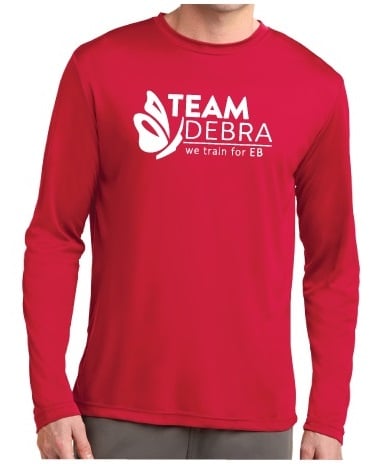 Image of TEAM DEBRA Athletic Training T-Shirt (long sleeve)