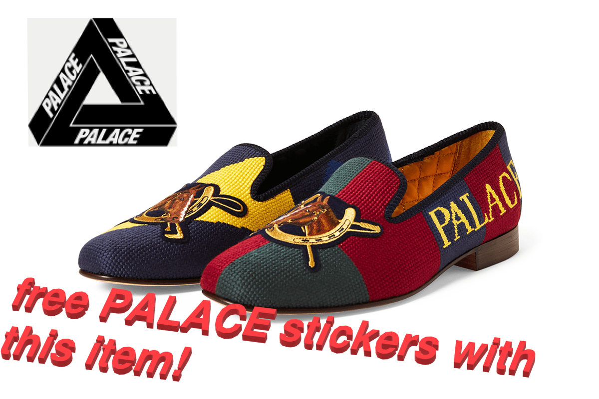 Palace x Ralph Lauren Formal Slipper Greenwich Meme Time