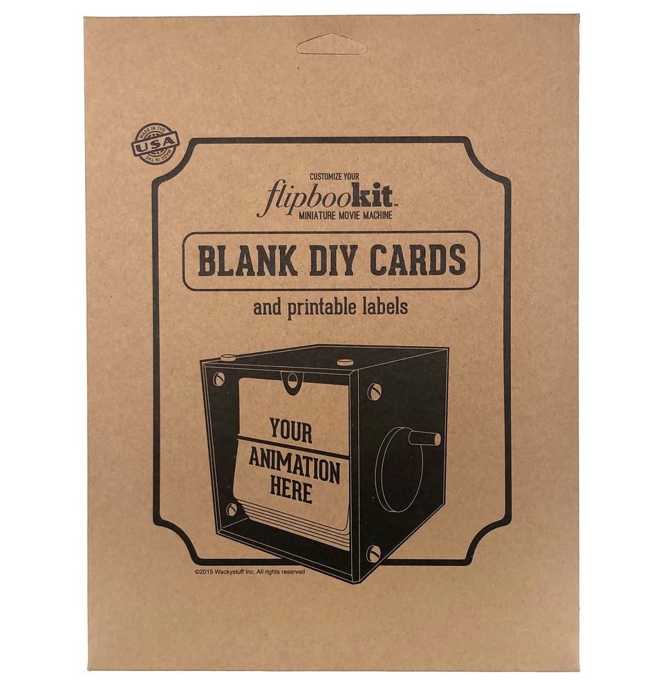 Image of Blank Flip Cards and Labels