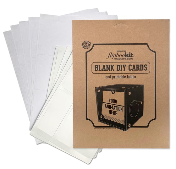 Image of Blank Flip Cards and Labels