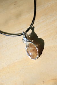 Image 4 of Sterling Silver Titanium Rutilated Quartz Pendant