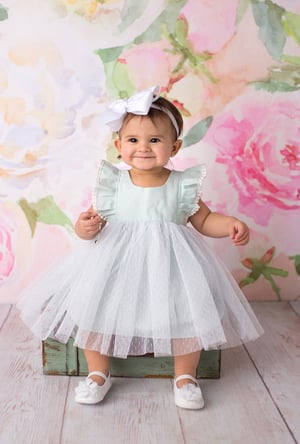 Image of Special occasion dress in baby blue 